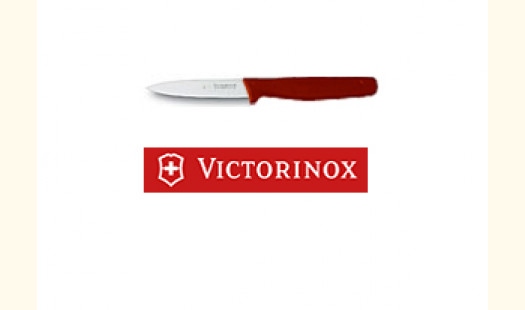 4" Butchers/Chef's RED Paring Knife Pointed Blade 